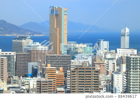 [Kagawa Prefecture] Scenery of Takamatsu city area 88439617