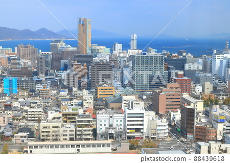 [Kagawa Prefecture] Scenery of Takamatsu city area 88439618