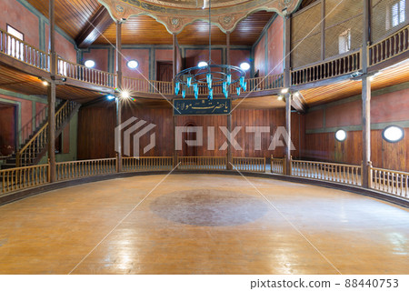 Whirling Dervishes Ceremony hall at the Mevlevi Tekke, old abandoned hall for the Whirling Dervishes, Cairo, Egypt 88440753