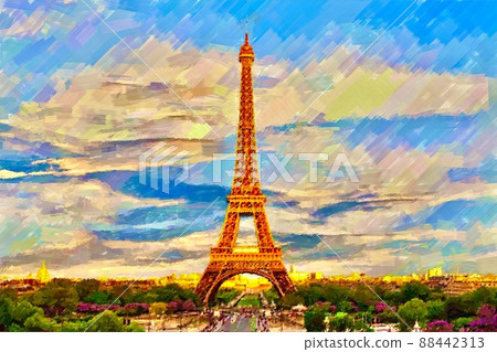 Scenery of the Eiffel Tower 88442313