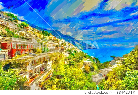 意大利沿海居民區 88442317
