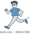 跑步的年輕人 88442388