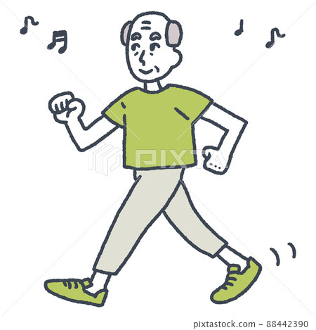 Grandpa walking 88442390