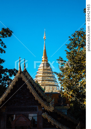 Aerial view of Wat Phra That Doi Suthep temple in Chiang Mai, Thailand Aerial view of Wat Phra That Doi Suthep temple in Chiang Mai, Thailand 88442465