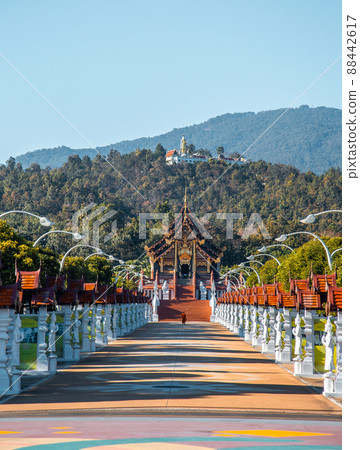 Royal Park Rajapruek, botanical garden and pavilion in Chiang Mai, Thailand 88442617
