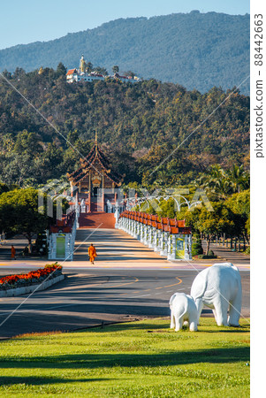 Royal Park Rajapruek, botanical garden and pavilion in Chiang Mai, Thailand 88442663