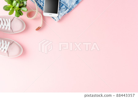 Women clothes. Online shopping concept Women clothes. Online shopping concept 88443357