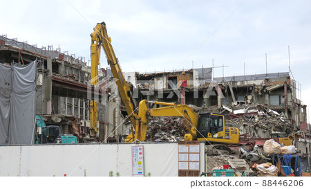 Demolition work site Demolition work site 88446206