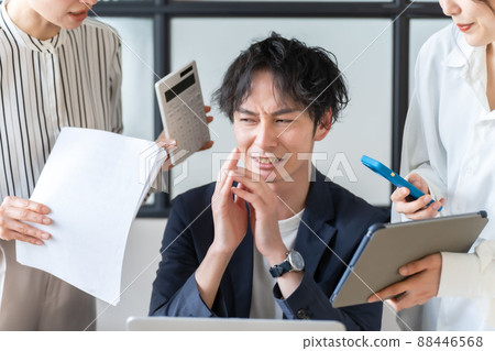 商業場景忙碌恐慌騷擾 商業場景忙碌恐慌騷擾 88446568