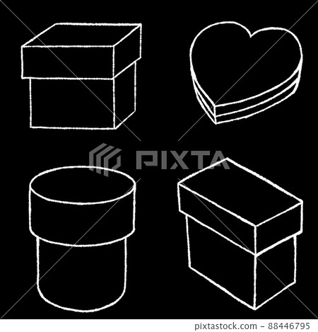 White line drawing illustration set Simple hand-painted White line drawing illustration set Simple hand-painted 88446795