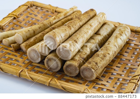 Subdivided cuts of fresh and delicious burdock 88447173