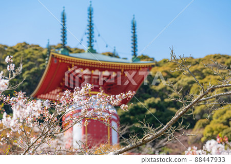 [No. 23 Fudasho] Spring Yakuoji Temple, Pilgrimage Tower [88 places in Shikoku] 88447933