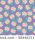 Spring Easter seamless Pattern, Happy Easter day, easter eggs seamless pattern for Easter holidays  88448151