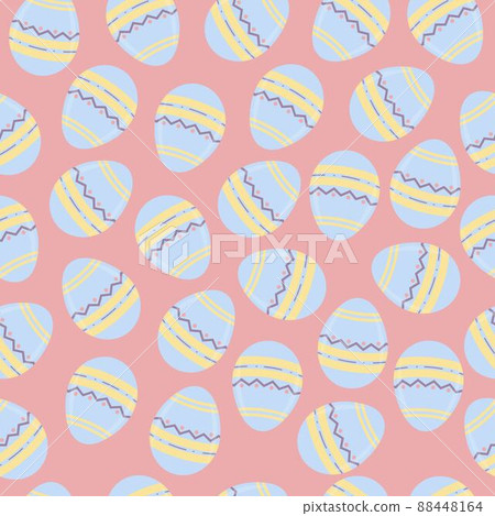 .Happy Easter eggs holiday seamless pattern. Easter spring vector illustration .Happy Easter eggs holiday seamless pattern. Easter spring vector illustration 88448164