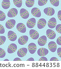 Happy Easter eggs holiday seamless pattern. Easter spring vector illustration 88448358