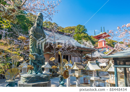 [No. 23 Fudasho] Spring Yakuoji Temple Gyorankannon [Shikoku 88 places] 88448434