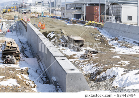 Road construction work 88448494