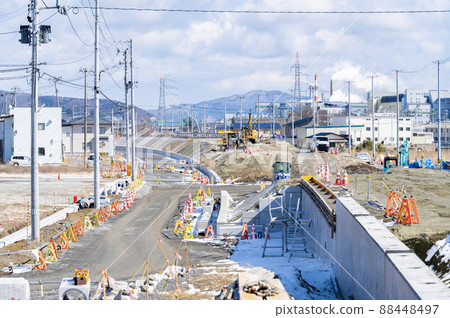 Road construction work 88448497