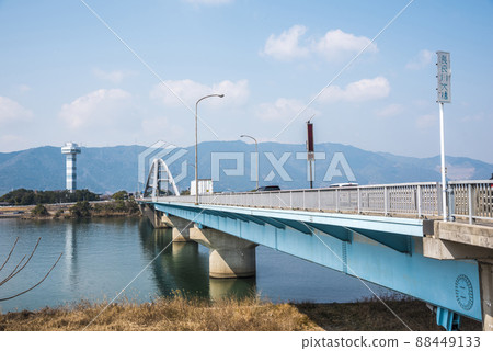 《Gifu Prefecture》 Kaizu City Nagara River Ohashi 《Gifu Prefecture》 Kaizu City Nagara River Ohashi 88449133