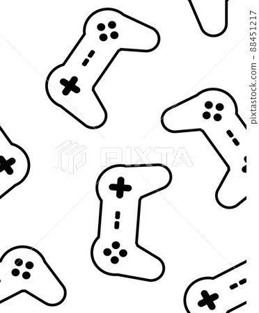 Vector seamless pattern of gaming console joystick Vector seamless pattern of gaming console joystick 88451217