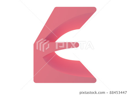 3D rendered decorative letter with soft shadows.Art font. 3D rendered decorative letter with soft shadows.Art font. 88453447