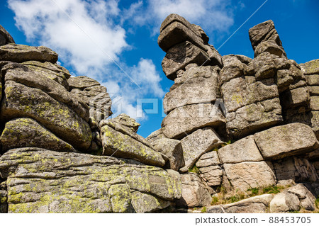 Slonecznik rock formation in Karkonosze mountains in Poland 88453705