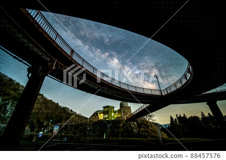 Milky Way at Hoshinomura Observatory, Tamura City, Fukushima Prefecture 88457576