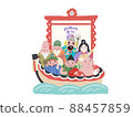 The treasure ship's Seven Lucky Gods 88457859