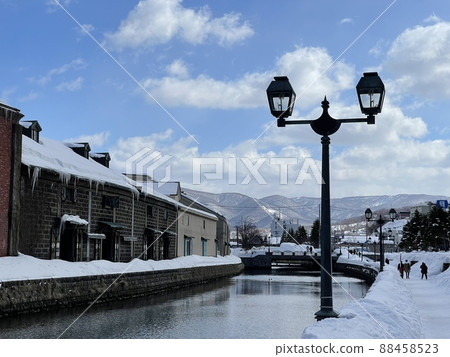 Otaru Canal, Otaru City, Hokkaido, Winter Otaru Canal, Otaru City, Hokkaido, Winter 88458523