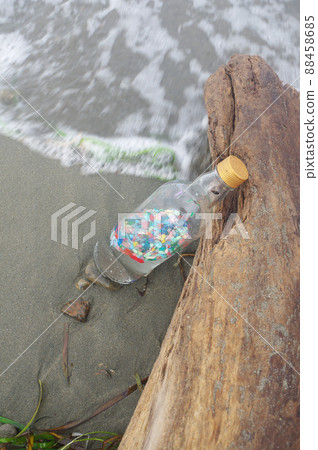 Sea of microplastic in the bottle 88458685