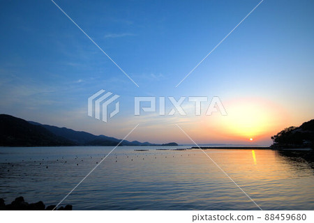 Sunset at the fishing port Itoshima 5 88459680