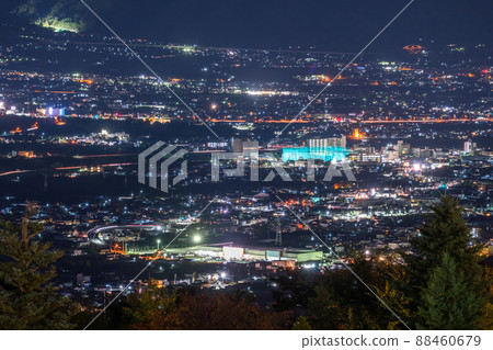 【山梨縣】笛吹川水果公園夜景，新日本三大夜景 88460679