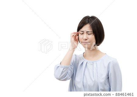 Poor health woman Headache Poor health woman Headache 88461461