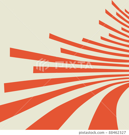 Orange radial lines. rays or stripes. Template...-插圖素材 [88462327] - PIXTA圖庫