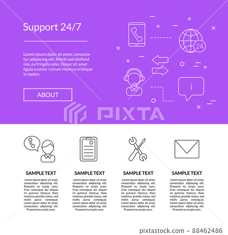 line call support center icons linear line call support center icons linear 88462486