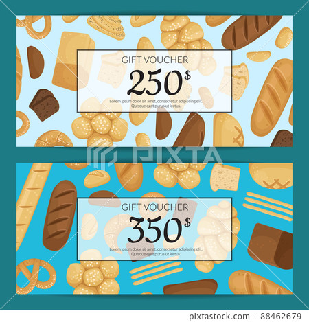 cartoon bakery elements discount or gift...-插圖素材 [88462679] - PIXTA圖庫
