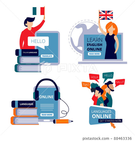 Language courses. Study english learning chinese italian use dictionary for learning training center concept pictures Language courses. Study english learning chinese italian use dictionary for learning training center concept pictures 88463336