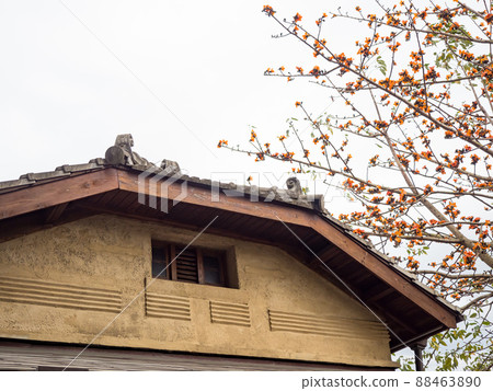 Japanese traditional roof, Beautiful roof, Japanese style architecture. 88463890