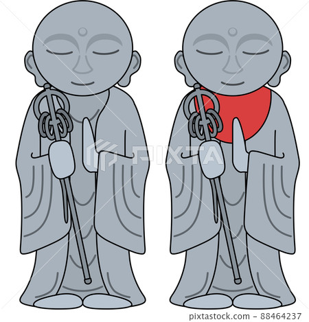 地藏的插圖（帶輪廓） 88464237