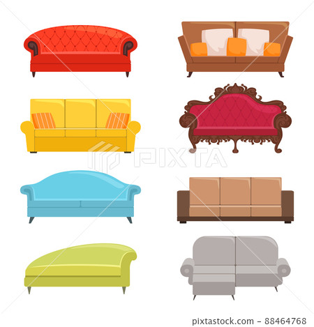 Sofa collection. Bed classic divan modern coach interior furniture 88464768