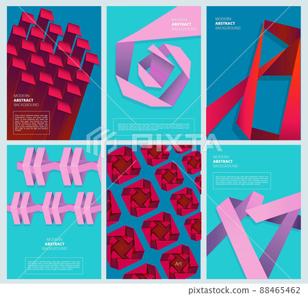 Abstract colored covers. Geometry modern shapes simple colored abstract business design template 88465462