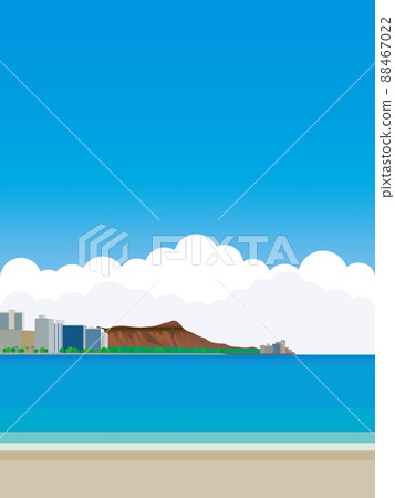 Hawaii hawaii waikiki beach waikiki beach diamond head cumulonimbus 88467022