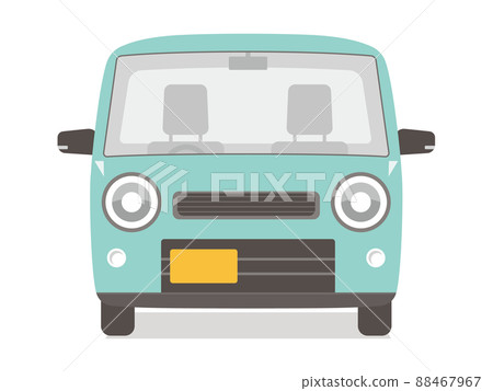 在一輛可愛的綠燈車前 88467967