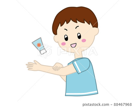 塗防曬霜的孩子 88467968