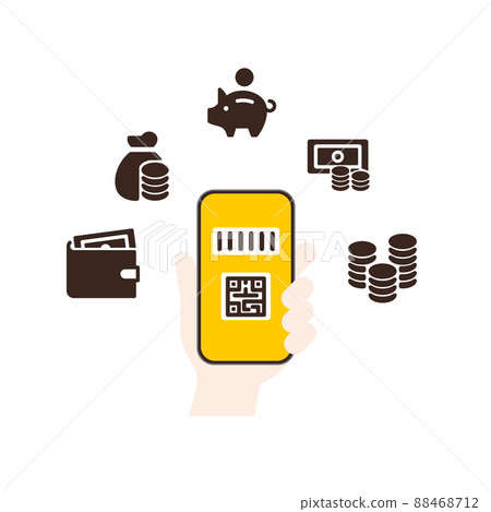 無現金支付 二維碼支付 讓人想起金錢 88468712