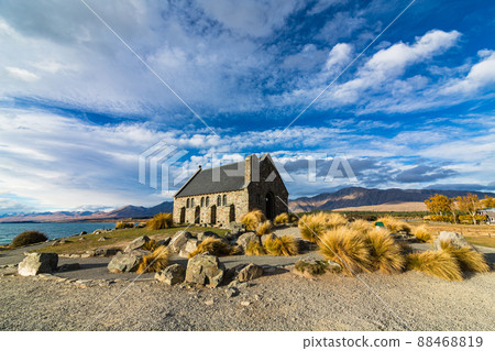 Church of the Good Shepherd on the shores of Lake Tekapo in Canterbury, New Zealand 88468819