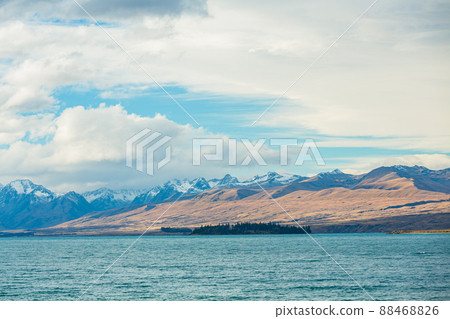 Lake Tekapo landscape in Canterbury, New Zealand 88468826