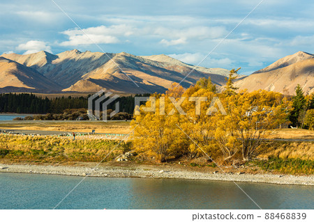 Lake Tekapo landscape in Canterbury, New Zealand Lake Tekapo landscape in Canterbury, New Zealand 88468839