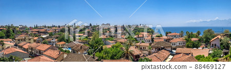 Panoramic top view of the old city of Antalya in Turkey 88469127