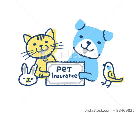 寵物保險形象:狗、貓、兔子和小鳥 寵物保險形象:狗、貓、兔子和小鳥 88469825